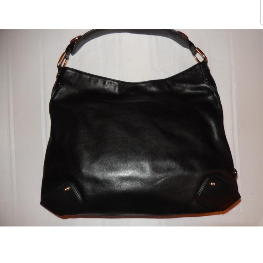 Black Cole Haan Leather Hobo